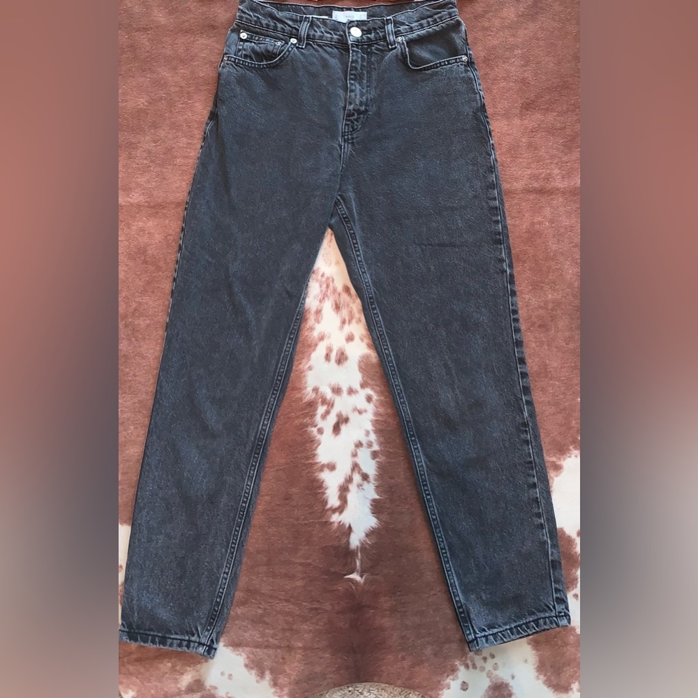 Mango Charcoal Denim Jeans